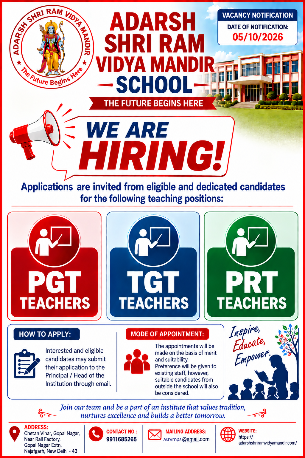 Teachers Vacancies